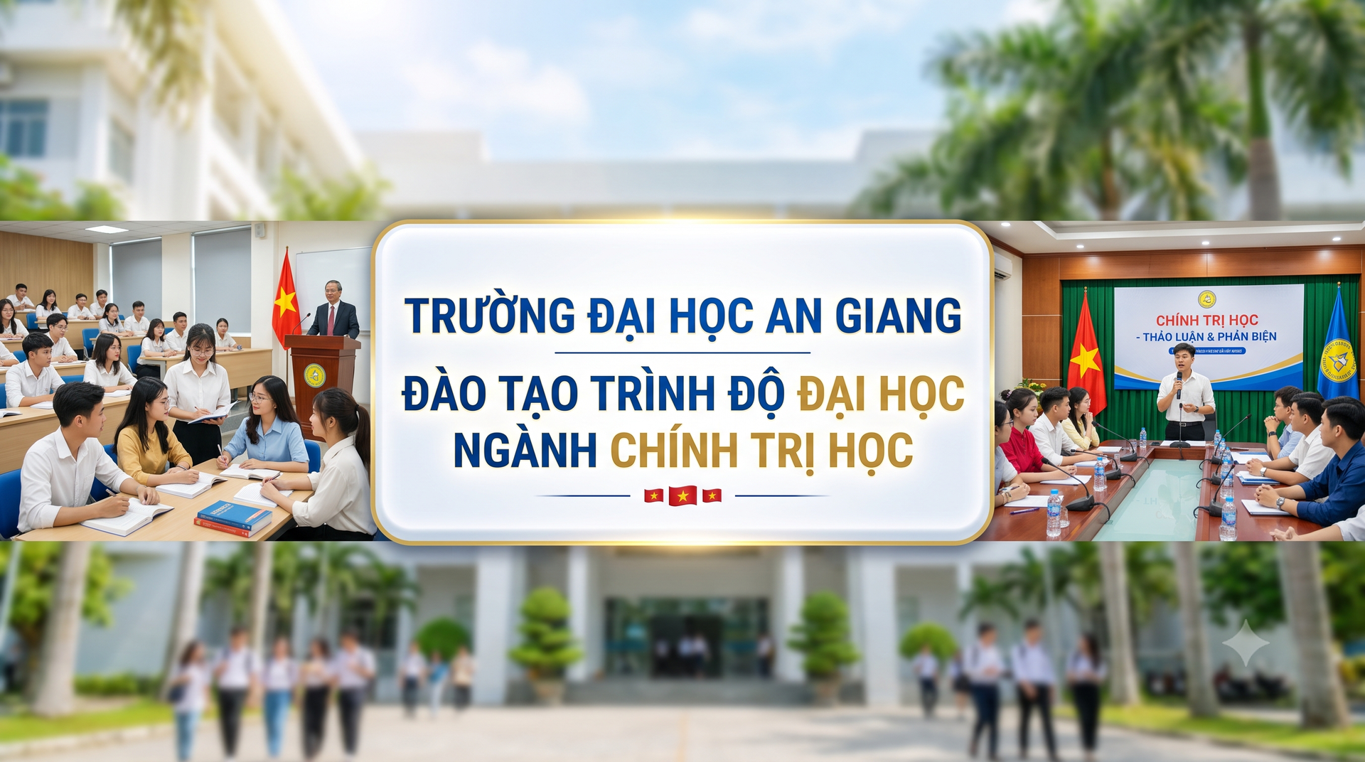 Trường Đại học An Giang đào tạo trình độ đại học ngành Chính trị học