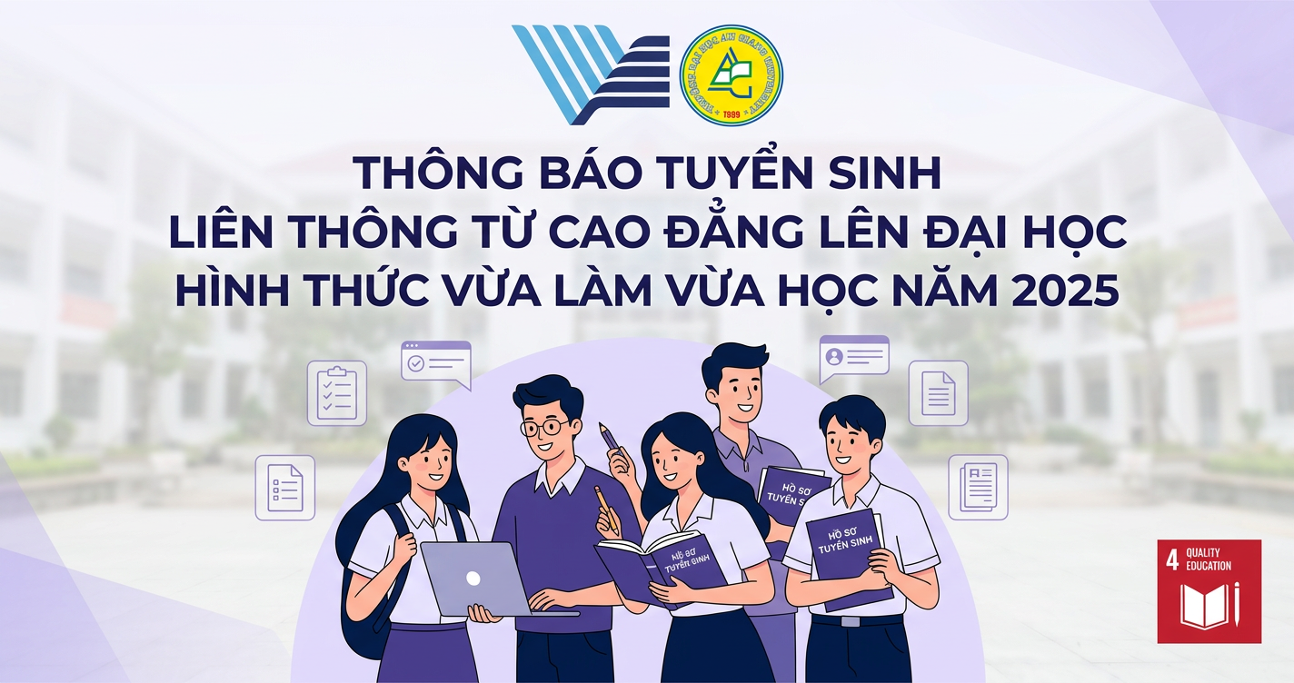 Thông báo Tuyển sinh liên thông từ cao đẳng lên đại học hình thức vừa làm vừa học năm 2025