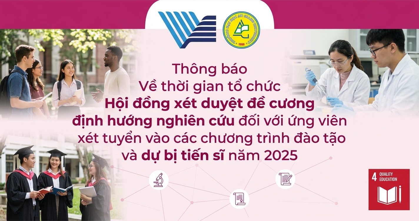 Thông báo Về thời gian tổ chức Hội đồng xét duyệt đề cương  định hướng nghiên cứu đối với ứng viên xét tuyển vào các chương trình đào tạo tiến sĩ và dự bị tiến sĩ năm 2025