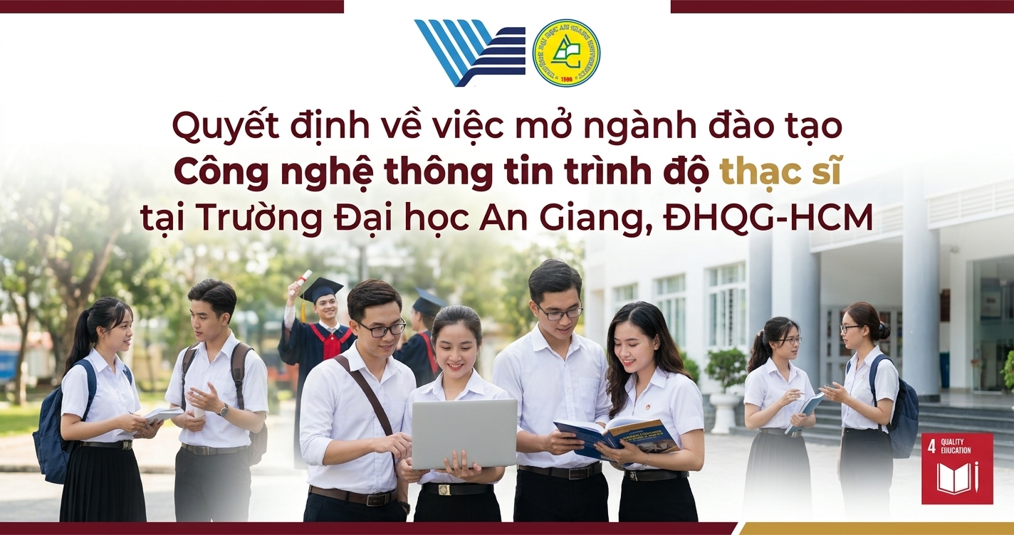 Quyết định về việc mở ngành đào tạo Công nghệ thông tin trình độ thạc sĩ tại Trường Đại học An Giang, ĐHQG-HCM