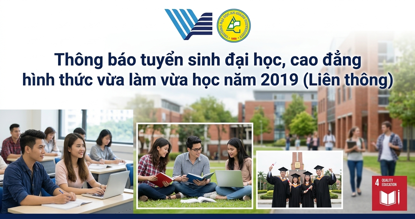 Thông báo tuyển sinh đại học, cao đẳng hình thức vừa làm vừa học năm 2019 (Liên thông)