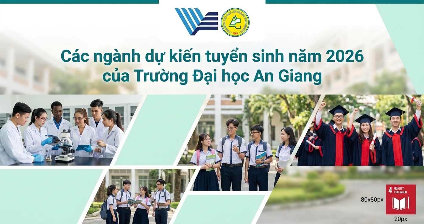Các ngành dự kiến tuyển sinh năm 2026 của Trường Đại học An Giang