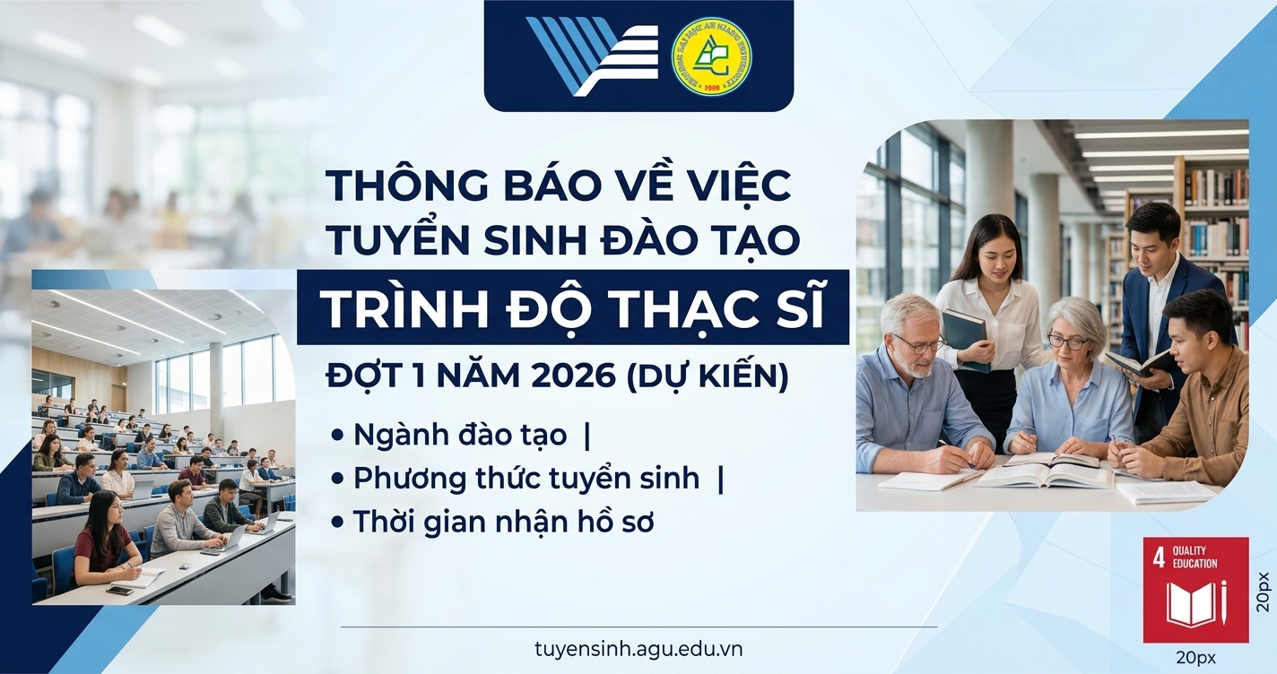 Thông báo về việc tuyển sinh đào tạo trình độ thạc sĩ đợt 1 năm 2026 (dự kiến)